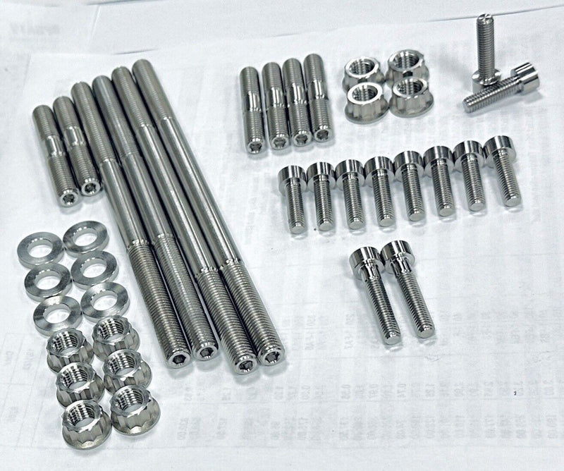 06-14 Raptor Grizzly 700 Cylinder Head Stud Bolt Kit Complete TITANIUM Studs
