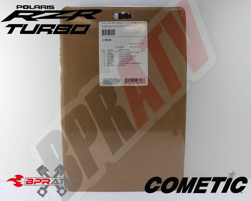 RZR XP XPT TURBO OEM Bore Cometic Top End Gasket MLX + Kibblewhite Head Stud Kit