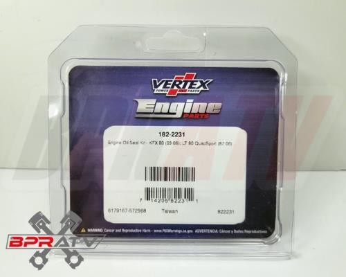 Kawasaki KFX80 KFX 80 OEM Upgrade Crankshaft Crank Main Bearings & Oil Seal Kit