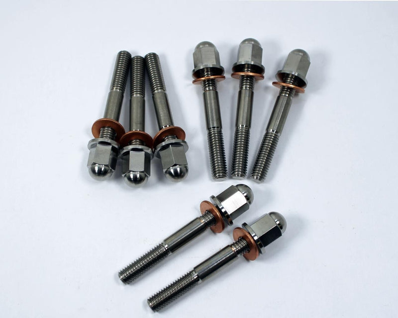 Best Yamaha Banshee 350 TITANIUM Pro Design Cool Head Stud Kit Ti ACORN Nuts Set