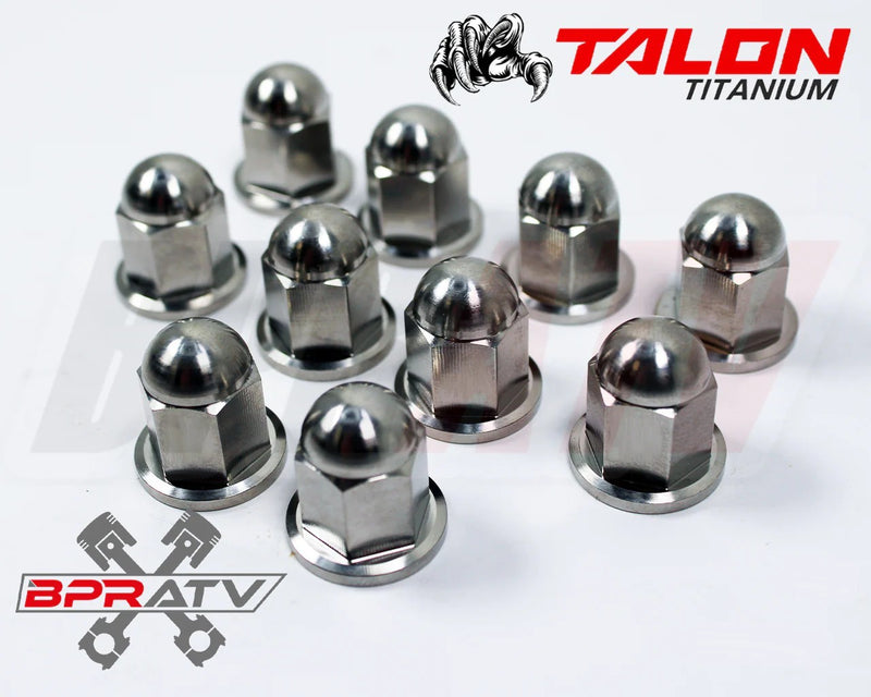Yamaha Banshee CUB BPRATV TITANIUM Cylinder Head Stud Kit Ti ACORN Cap Nuts Set