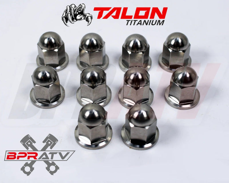 Yamaha Banshee CUB BPRATV TITANIUM Cylinder Head Stud Kit Ti ACORN Cap Nuts Set
