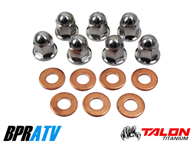 Yamaha Banshee CUB BPRATV TITANIUM Cylinder Head Stud Kit Ti ACORN Cap Nuts Set