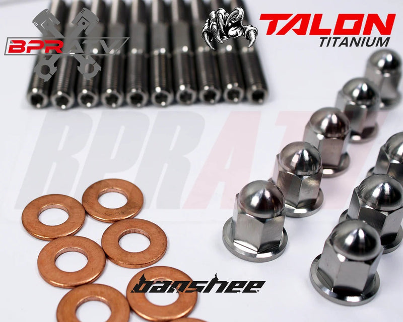 Yamaha Banshee CUB BPRATV TITANIUM Cylinder Head Stud Kit Ti ACORN Cap Nuts Set