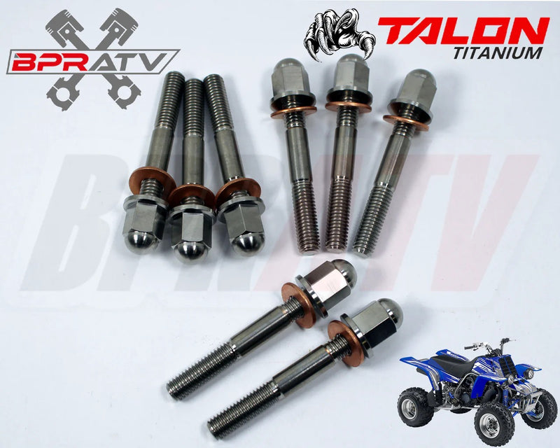 Yamaha Banshee CUB BPRATV TITANIUM Cylinder Head Stud Kit Ti ACORN Cap Nuts Set