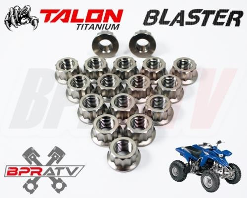Yamaha Blaster 200 YFS200 YFS 200 TITANIUM Lug Nuts Complete Wheel Kit Set of 16