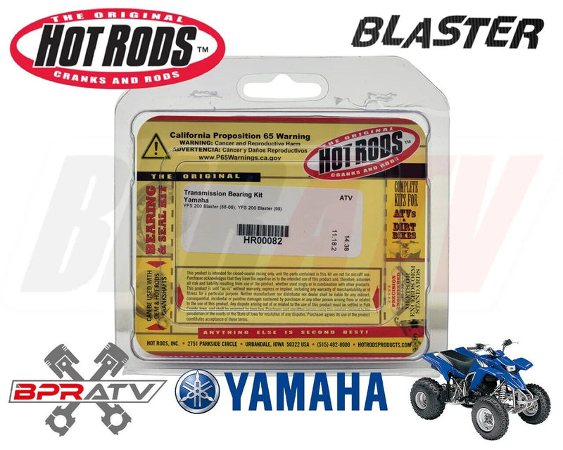 88-06 Yamaha Blaster 200 YFS 200 Hot Rods Heavy Duty Transmission Bearings Kit