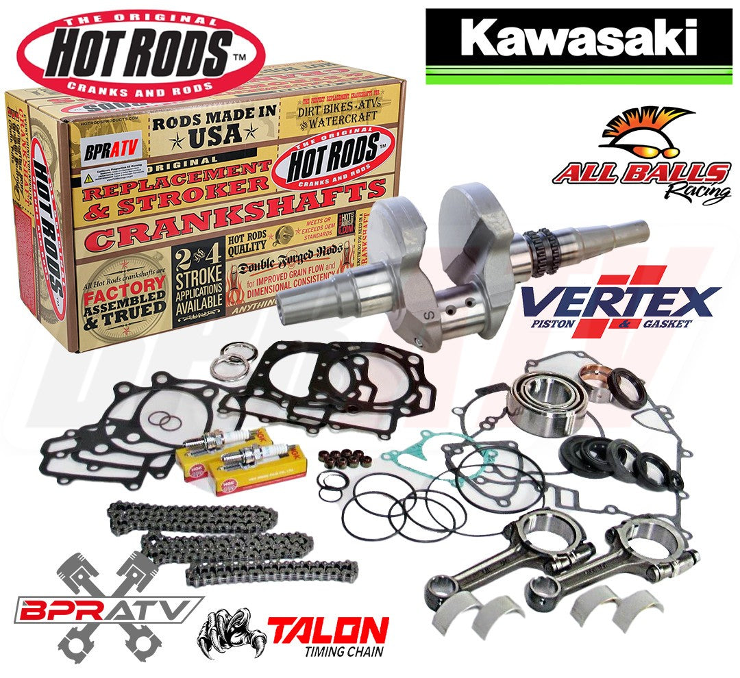 パーツ Ken Ken Kawasaki KFX700 KFX Bottom End Hotrods Crank Rods Rebuild NGK