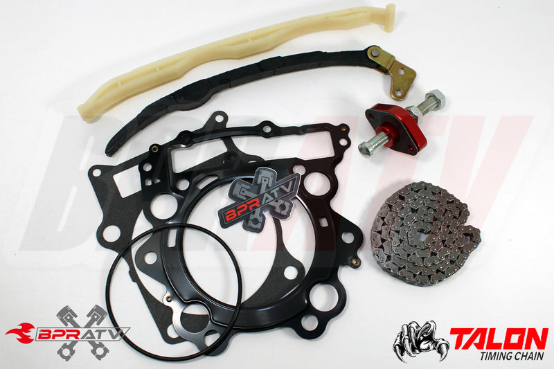 02-08 Grizzly 660 Cam Timing Chain Guides RED Cam Chain Tensioner Kit & Gaskets