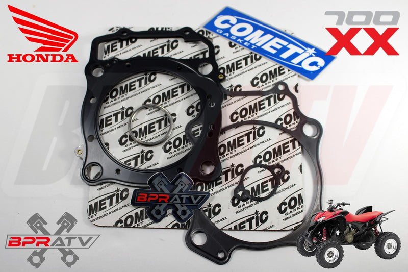 Honda TRX700XX TRX 700XX Stock Bore Cometic Top End Gasket Kit & KPMI RED Seals