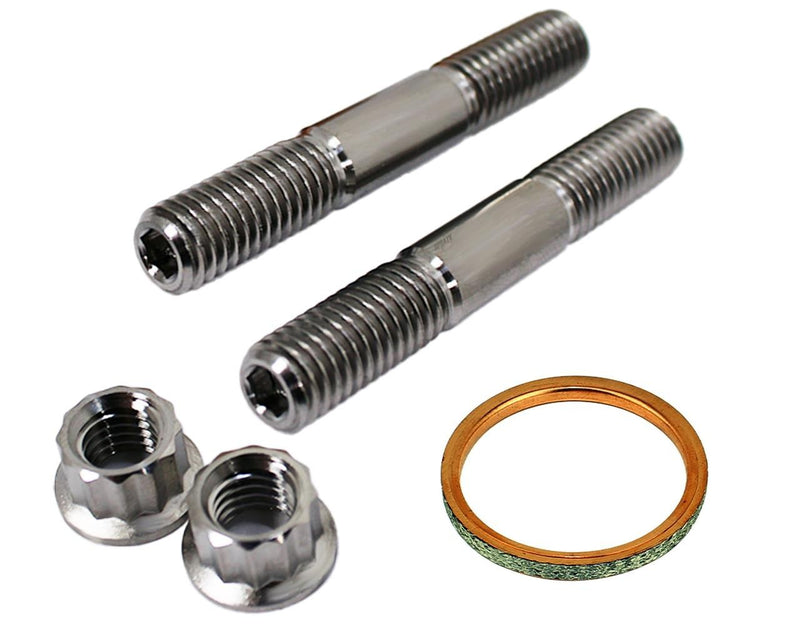 Kawasaki KFX450R TITANIUM Head Pipe Exhaust Studs Kit Bolts Nuts Exhaust Gaskets