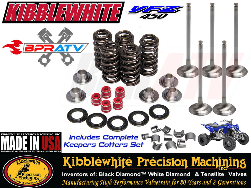 YFZ450 YFZ 450R Kibblewhite +1 Valve Kit 80-80206 80-80218H 80-80216H 80-80214H