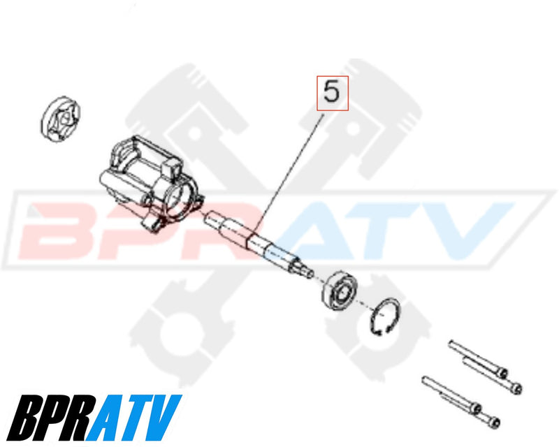 08-14 Polaris RZR 800 RZR 800 BPRATV Heavy Duty OEM Replacement Water Pump Shaft