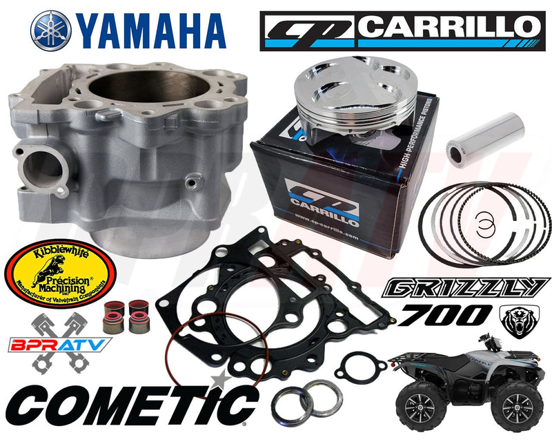 19-24 Yamaha Grizzly 700 102mm OEM Bore Cylinder CP Pump Gas Piston Top End Kit