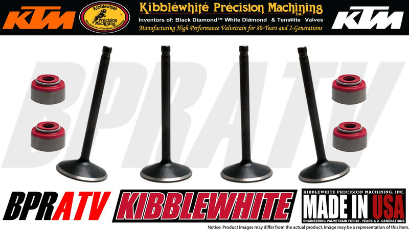 KTM 450 XC-F SX-F XC SX Kibblewhite Race Head Intake & Exhaust Valves Seals Kit