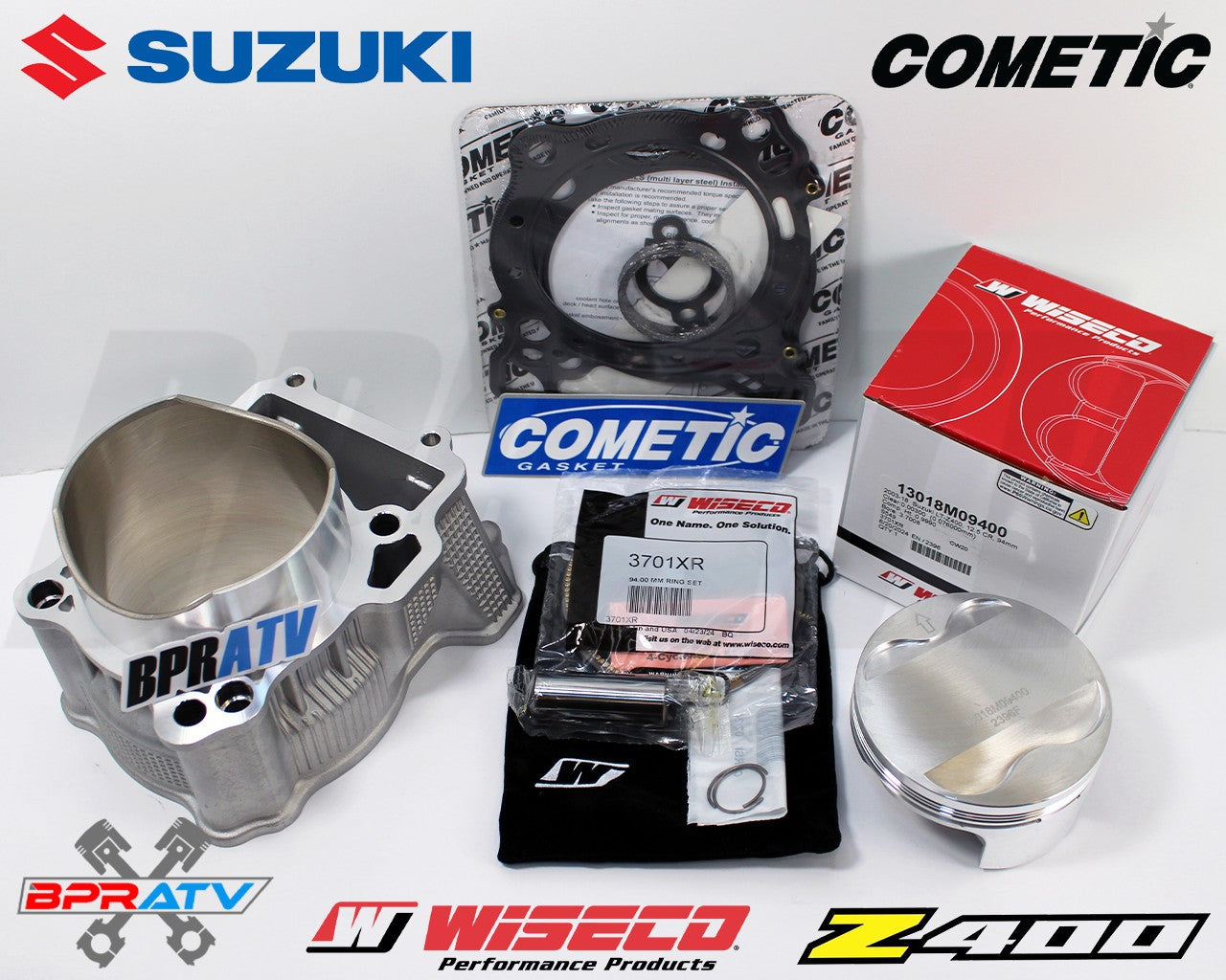 Suzuki DRZ400 DRZ 400 Cylinder Wiseco Piston Gasket Big Bore Top