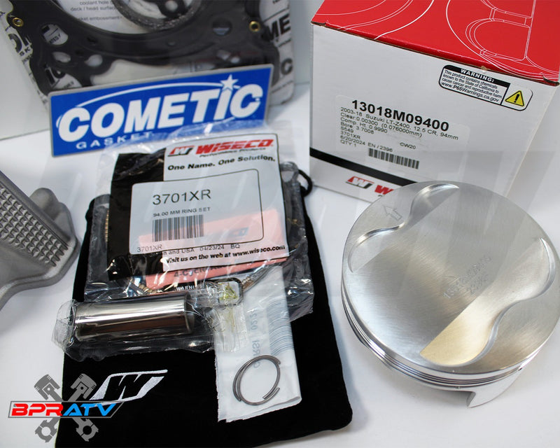 BPRATV Arctic Cat 400DVX 94m Big Bore Cylinder Piston Wiseco Top End Rebuild Kit