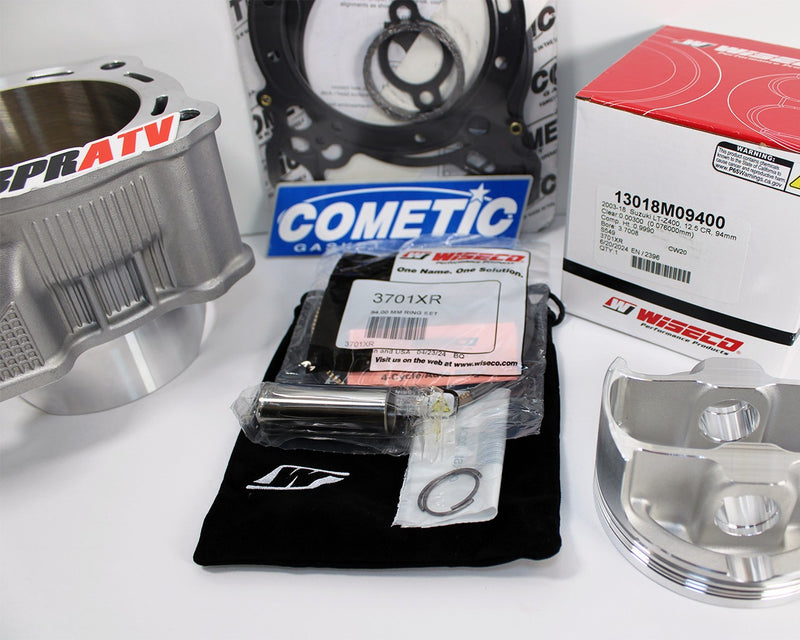 BPRATV Arctic Cat 400DVX 94m Big Bore Cylinder Piston Wiseco Top End Rebuild Kit
