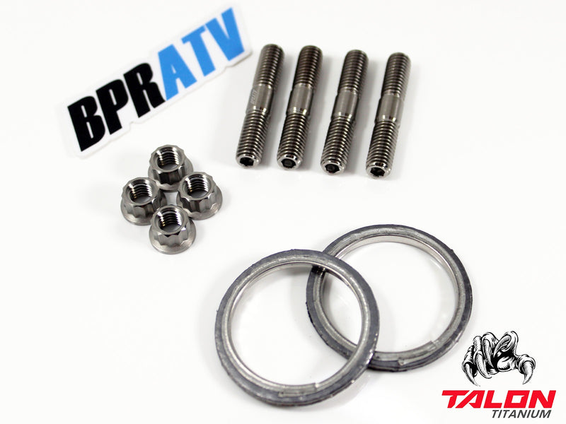 Can-Am Outlander Max 850 Exhaust Repair Kit BPRATV Titanium Studs Nuts & Gaskets