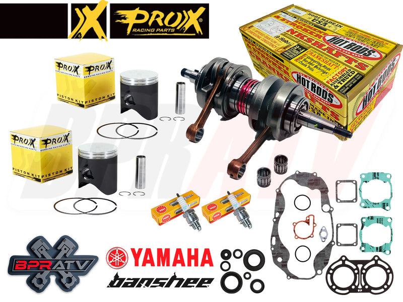 BPRATV Banshee Pro X 66mm Big Bore 409cc Sneaker Stroker Crank Pistons Cool Head