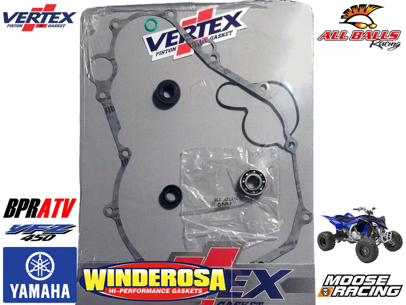 Yamaha YFZ450 Vertex Water Pump Rebuild Kit Seals Bearing Gaskets 821869 '04-13