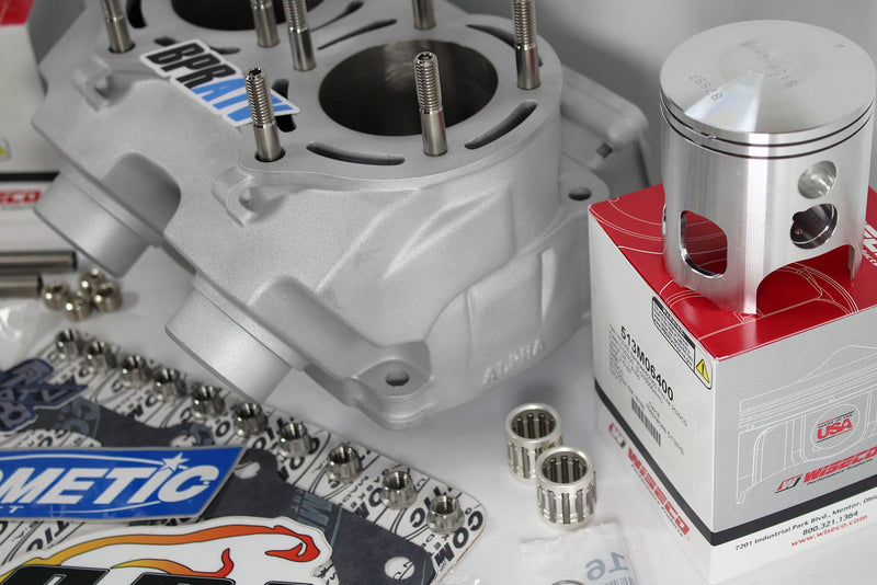Yamaha Banshee Alpha CUB Stock Bore Triple Ported Cylinder WISECO Pistons Gasket