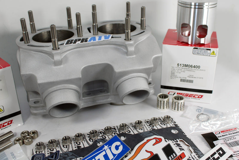 Yamaha Banshee Alpha CUB Stock Bore Triple Ported Cylinder WISECO Pistons Gasket