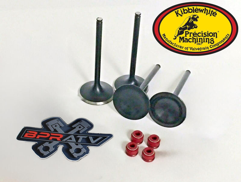 Kawasaki KFX700 KFX 700 OEM Replacement Kibblewhite Intake ONLY Valves RED Seals