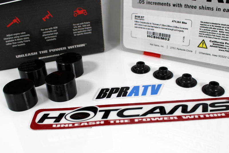 15-18 Polaris ACE 570 Hot Cams Valve Shim Conversion Kit w/ Hotcams Shim Kit DLC