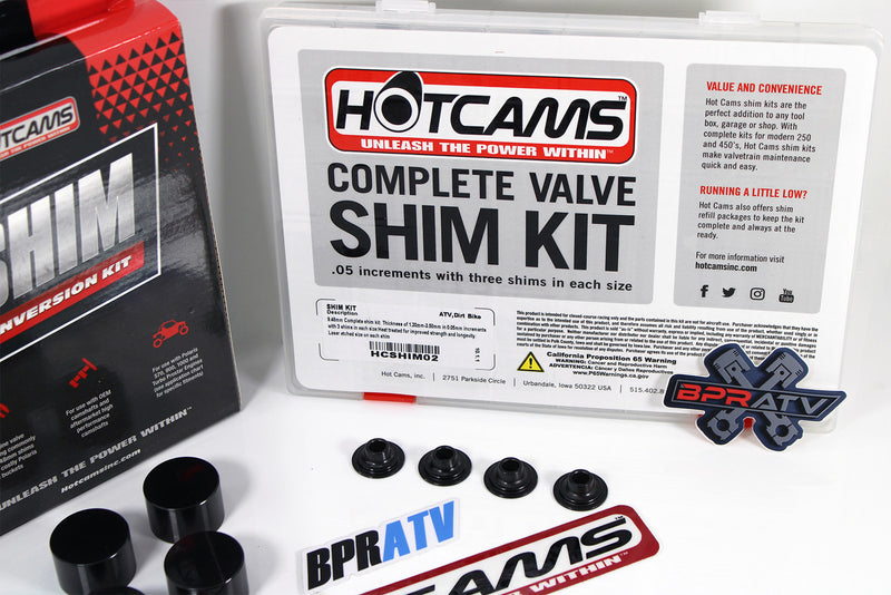 Polaris RZR XP PRO XP4 RS1 Hot Cams Valve Shim Conversion Kit & Hotcams Shim Kit