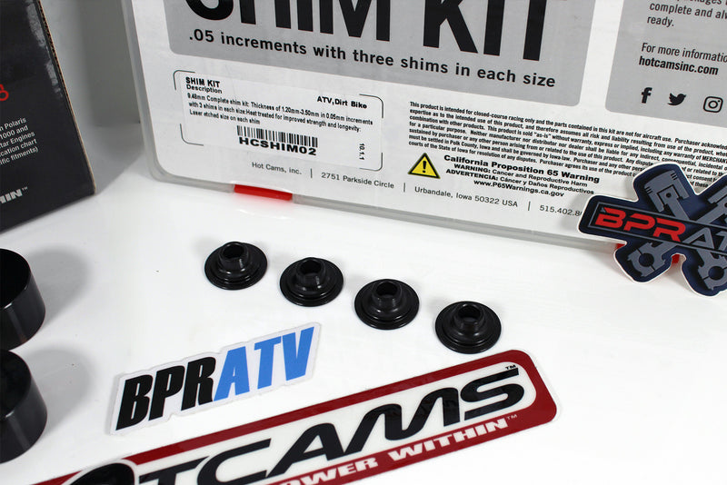 Polaris RZR XP PRO XP4 RS1 Hot Cams Valve Shim Conversion Kit & Hotcams Shim Kit