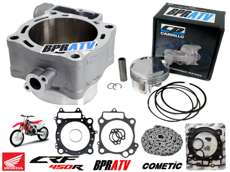 02-06 CRF450R CRF 450R 96mm CP Piston Cylinder Cometic Stage 2 Hot Cams Stud Kit