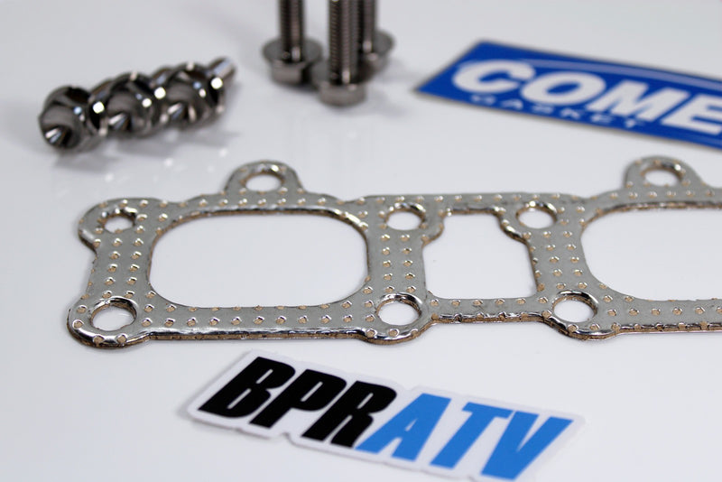 BPRATV Titanium Exhaust Manifold Bolts & Cometic Gaskets Polaris General XP 1000