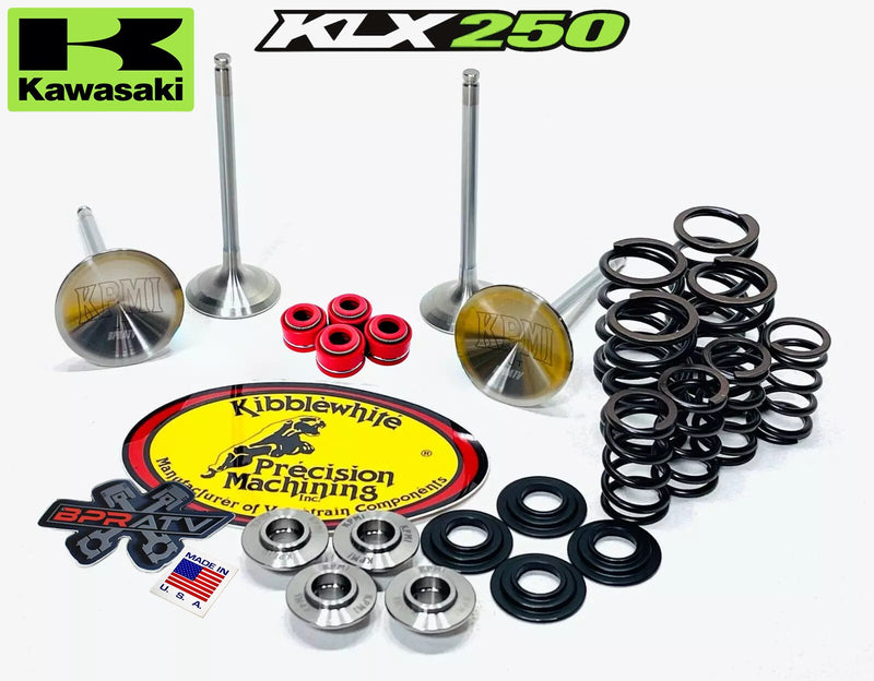 Kawasaki KLX250 KLX 250SF Kibblewhite Head Intake Exhaust Valves Springs & Seals