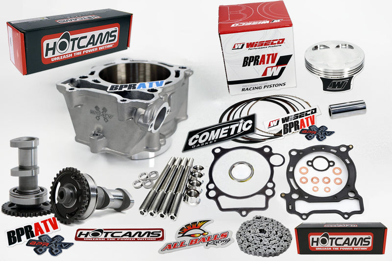Yamaha YFZ450 98mm Big Bore Cylinder Stage 3 Cams Wiseco Piston Top Rebuild Kit