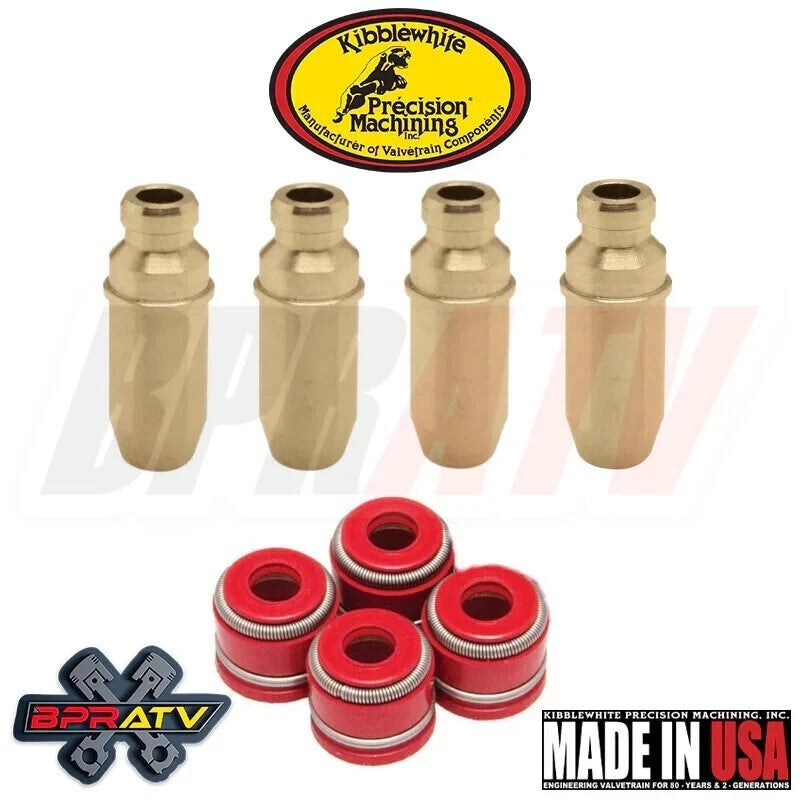 Honda CRF250R 10-15 Kibblewhite RED Viton Valve Guide Stem Seals Top End Kit Fit