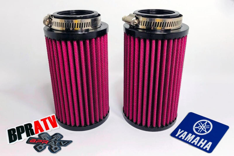 Banshee 38mm Lectron Pod Filters K&N Style Pair 6" Inch Reusable Air Intake Kit
