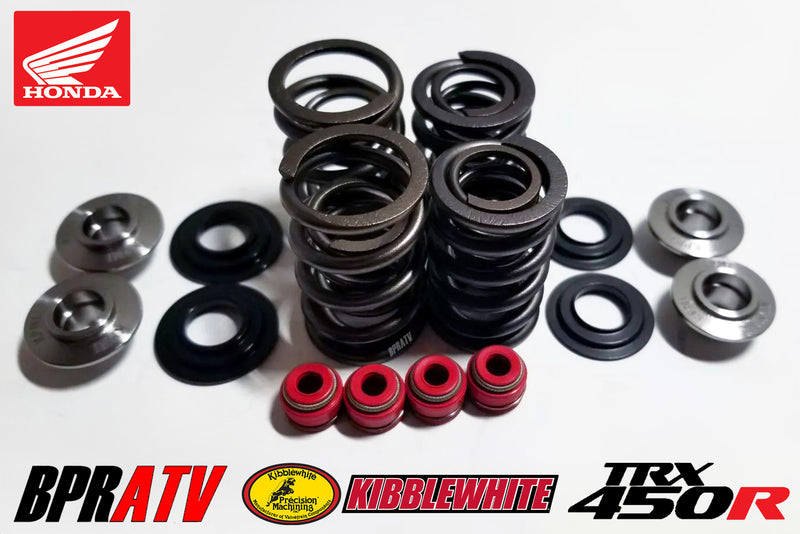 04-05 Honda TRX450R Kibblewhite Valves Springs Wiseco Piston Top End Rebuild Kit