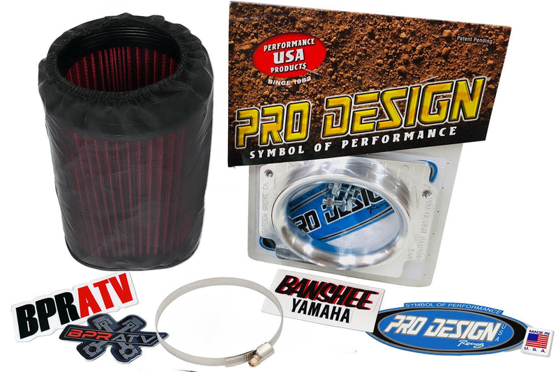 Pro Design Racing Pro-Flow Air Filter Kit Yamaha Banshee 350 87-06 K&N Style USA