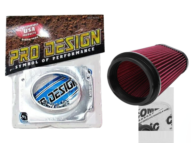 Pro Design Racing Pro-Flow Air Filter Kit Yamaha Banshee 350 87-06 K&N Style USA