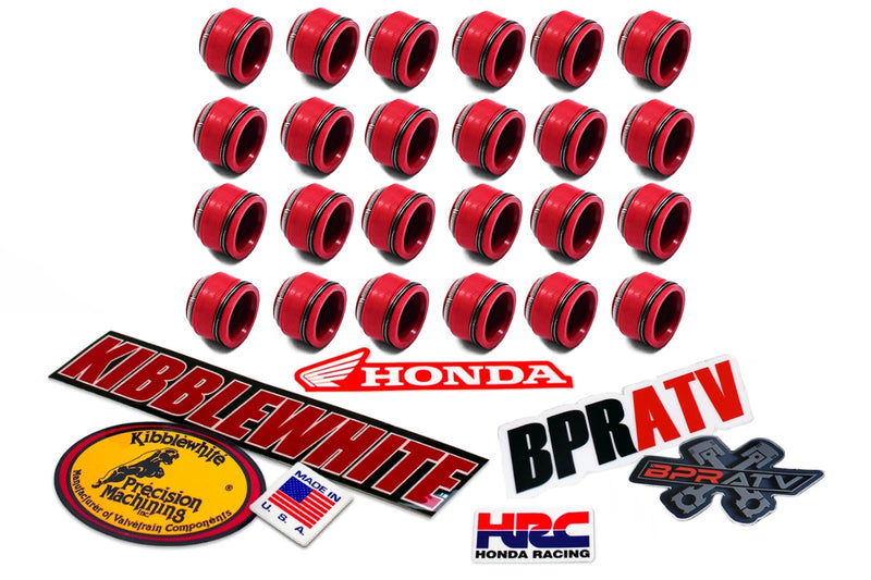 CBX 6 Cylinder Valve Stem Seals RED Viton OEM Replacement KPMI Set of 24 NEW USA