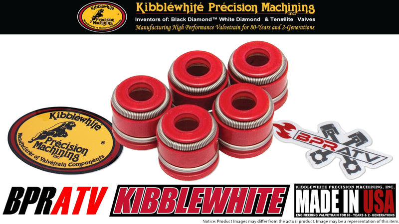Yamaha YFZ450 YFZ 450 Kibblewhite Viton Valve Stem Seals Seal Set of 5 Five KPMI
