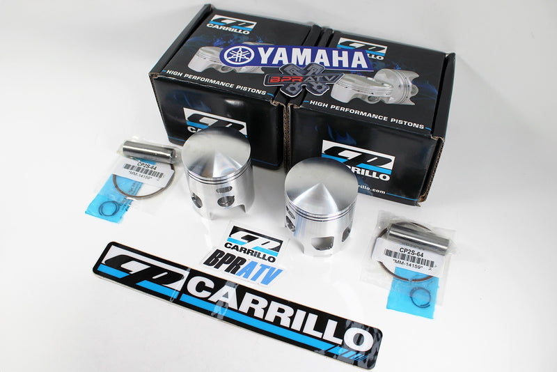 BPRATV CP Carrillo Banshee 350 64mm Forged Pistons Set Rings CNC Machined In USA