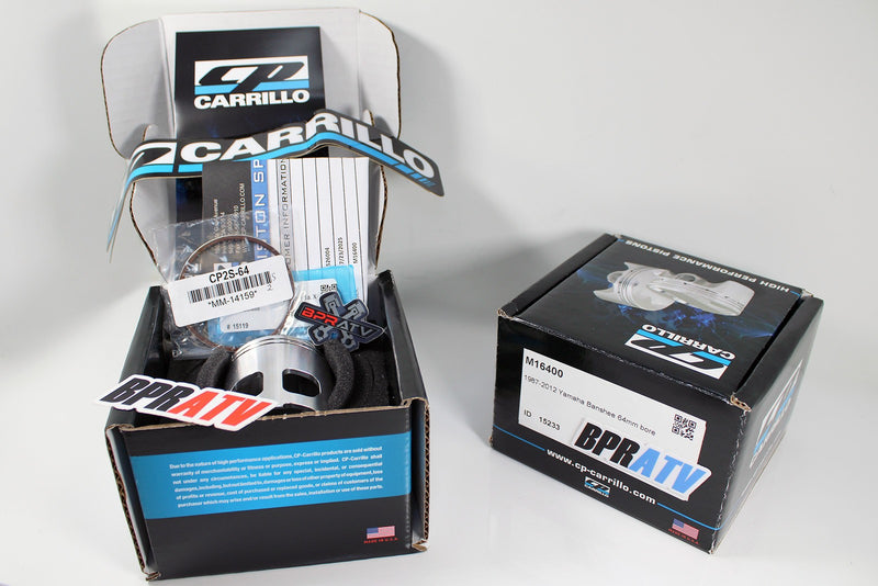 Banshee Yamaha CP-Carrillo 64mm Forged Piston Kit Stock Bore High RPM Race Ready