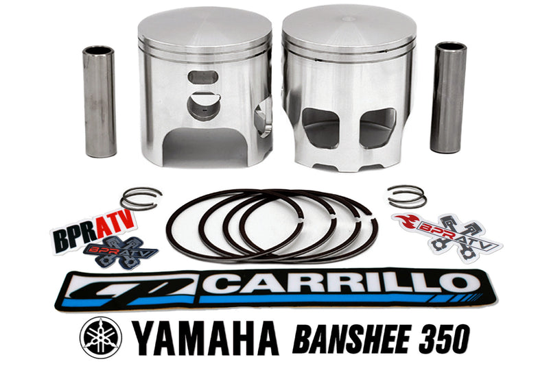 BPRATV CP Carrillo Banshee 350 65mm Forged Pistons Set Rings CNC Machined In USA