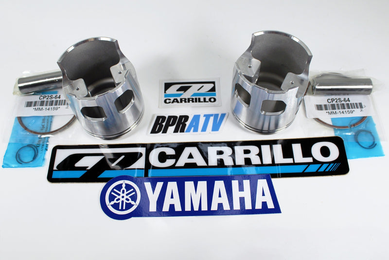 New Yamaha Banshee 65mm Big Bore CP-Carrillo Forged Pistons Kit Rings & Clip Set
