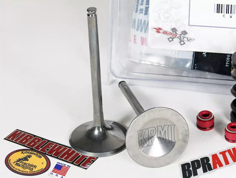 Suzuki DRZ400 LTZ400 +1mm Kibblewhite Intake Exhaust Valves RED Viton Seals NEW!