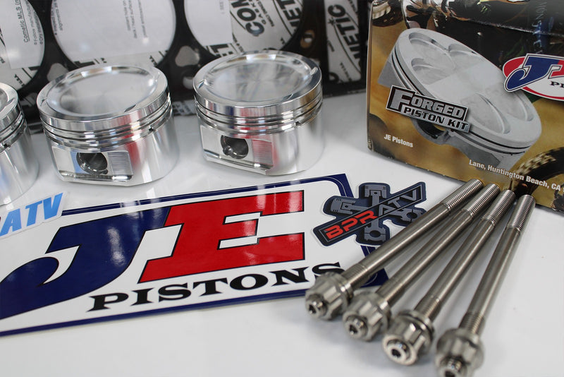 JE Forged Pistons Can-Am Maverick X3 Turbo 17-25 74mm 9.5:1 Kit + Titanium Studs