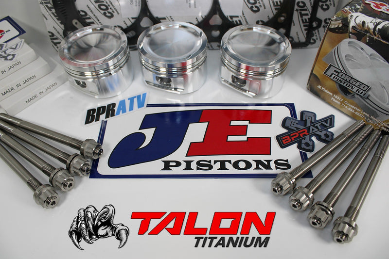 Maverick X3 Turbo JE Piston Kit Stock Bore 9.5:1 Cometic Titanium Head Stud Kit