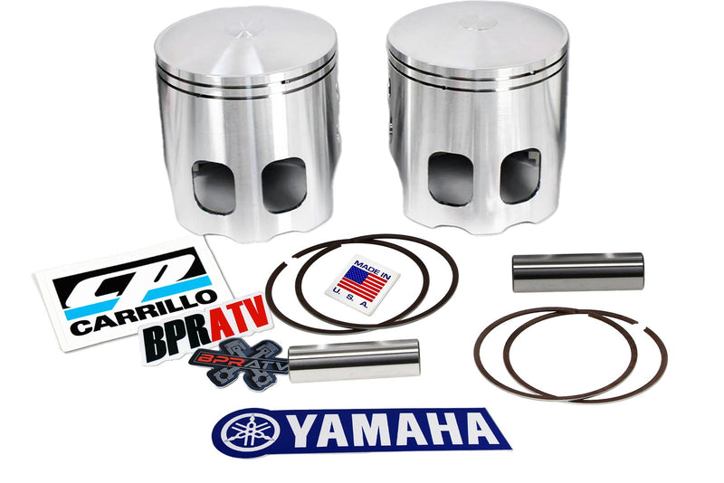 BPRATV CP Carrillo Banshee 350 66mm Forged Pistons Set Rings CNC Machined In USA